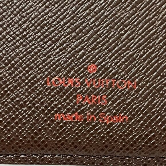 100% Authentic LOUIS VUITTON Agenda Poshe Ebene Damier Agenda - Picture 4 of 4